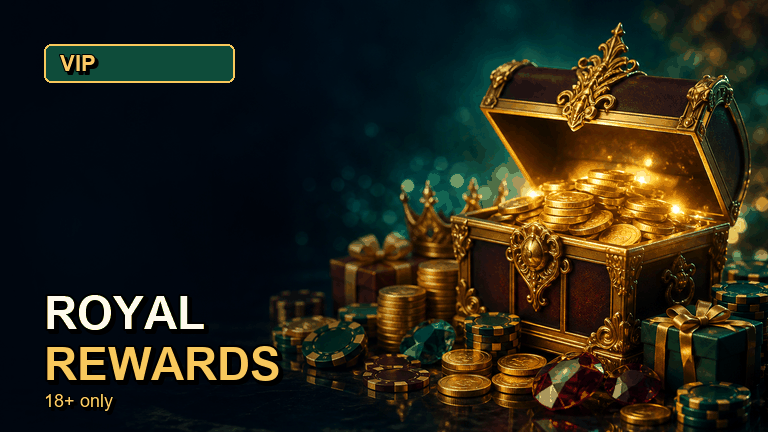 Royal Reels VIP rewards and loyalty crown