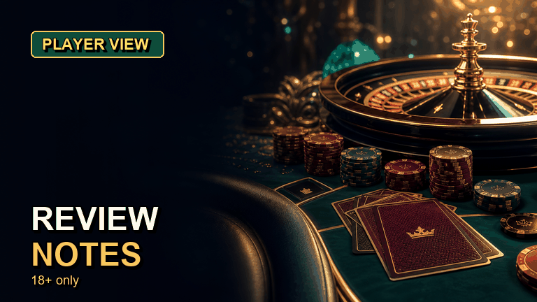 Royal Reels review dashboard with pokies and account details